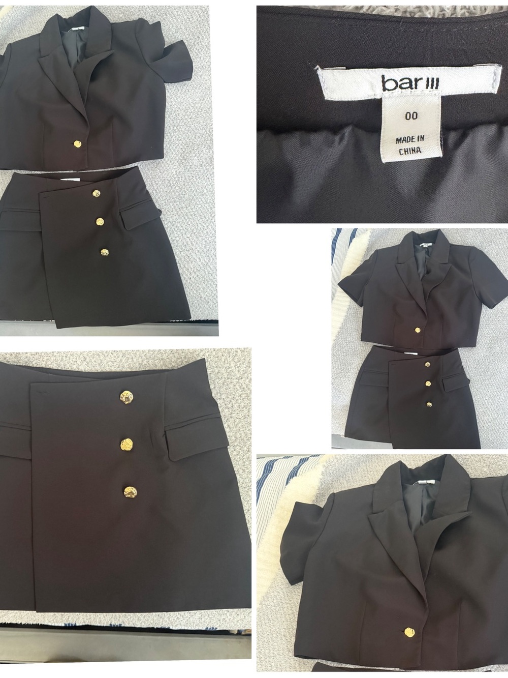 Bar III Black Lined Skirt or Jacket Interior